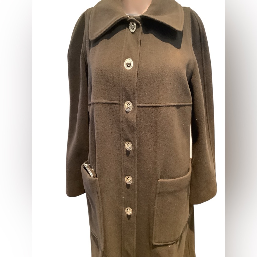 SALE📱Philosophy by Alberta Ferretti Chic Brown Coat – Patch Pockets